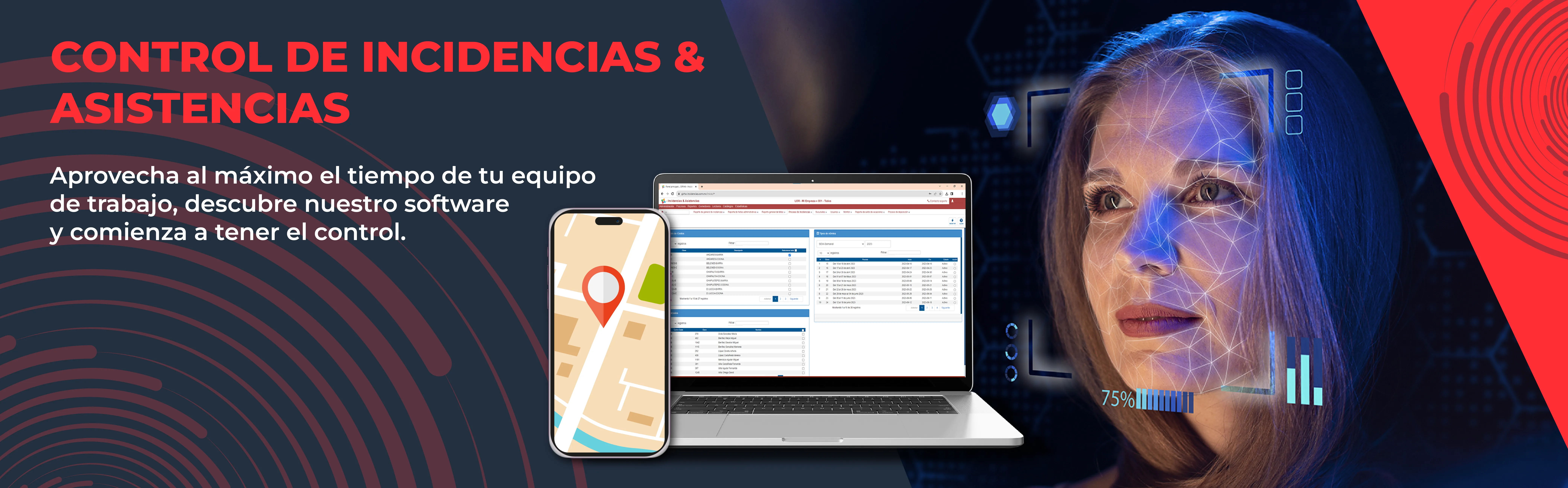 Sistema Girha para control de asistencia y gestión de personal.